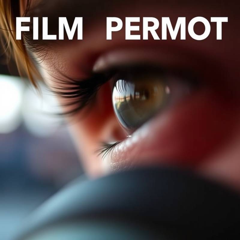 Close-up of a film permit document